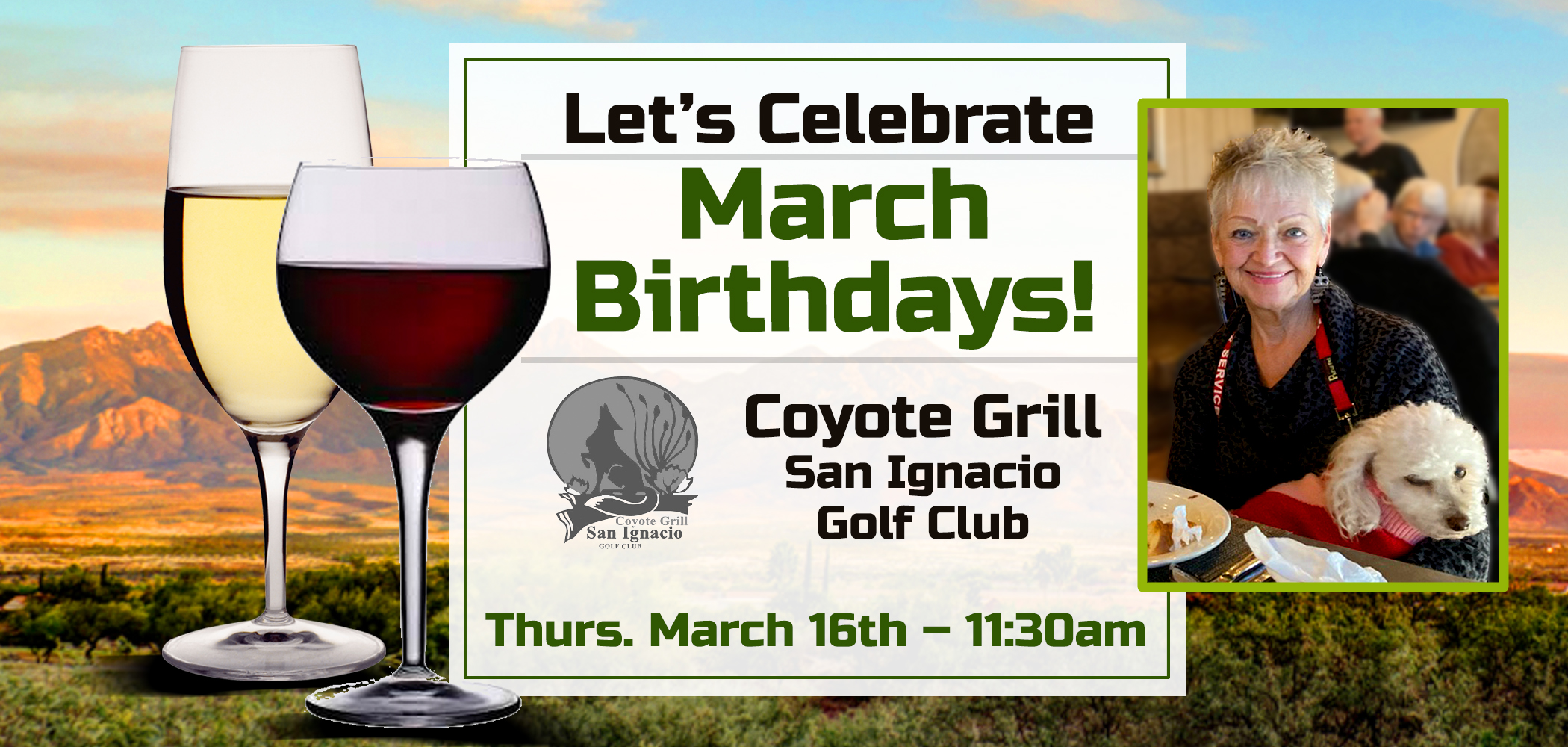 March Birthday Celebration at Coyote Grill